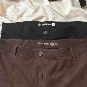 Betabrand Black and Brown Dress Pants